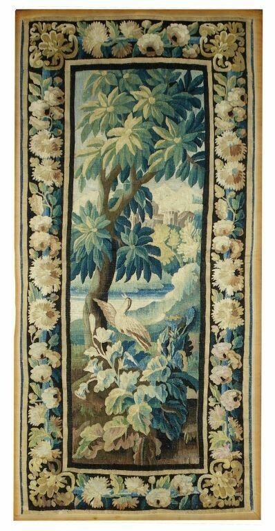 Tapisserie verdure Aubusson - Epoque 18e - Dim:L120xH250 - VENDU