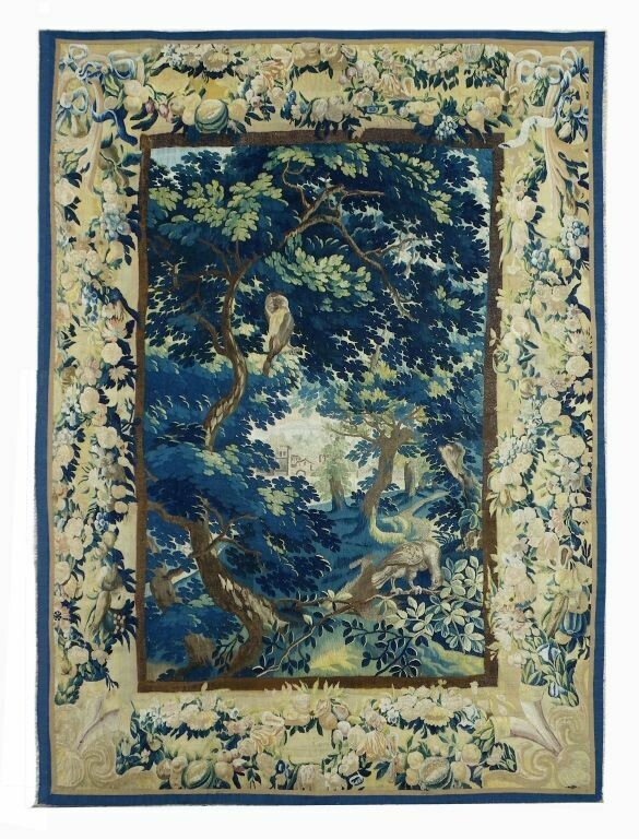 Tapisserie verdur Bruxelles - Epoque début 18e - Dim:H250xL180 - VENDU