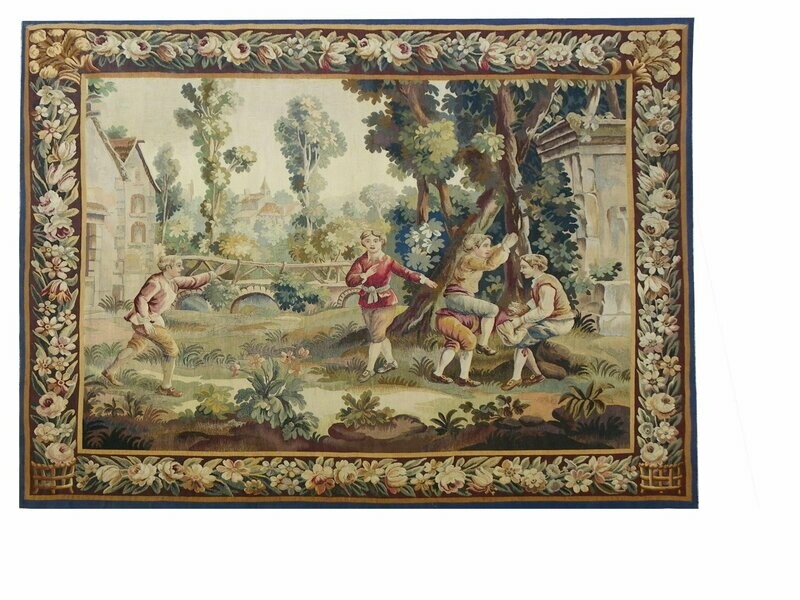 Tapisserie Aubusson - Epoque 19e - Dim:L215xH180