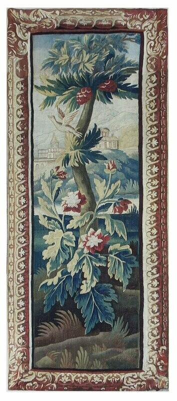 Tapisserie Verdure d'Aubusson - Epoque 18 e - Dim:2.5H0x0.96L