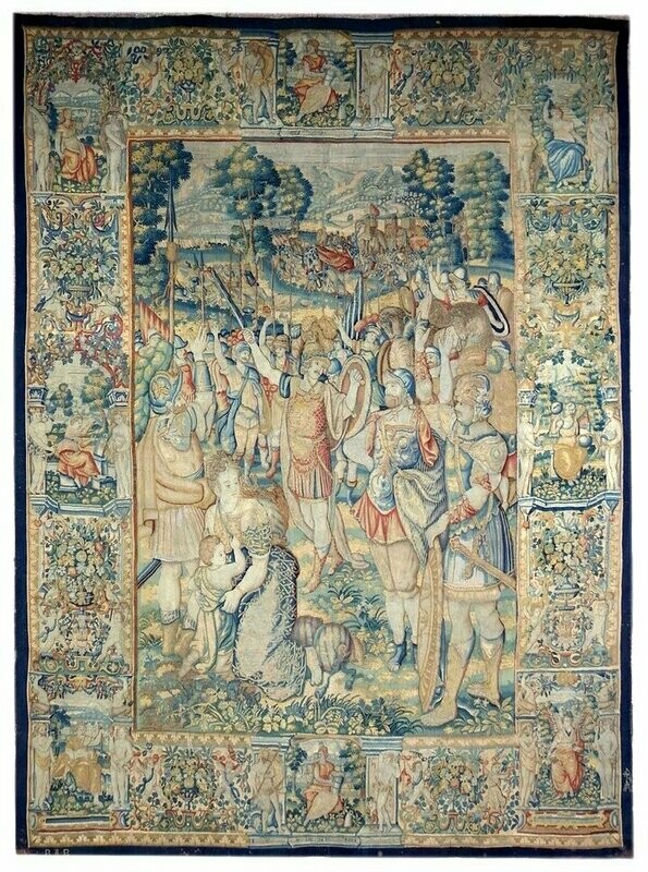 Tapisserie de la manufacture de Bruxelles - Brabant 16.e siècle - Dim:3.10Hx1.90L - VENUDE