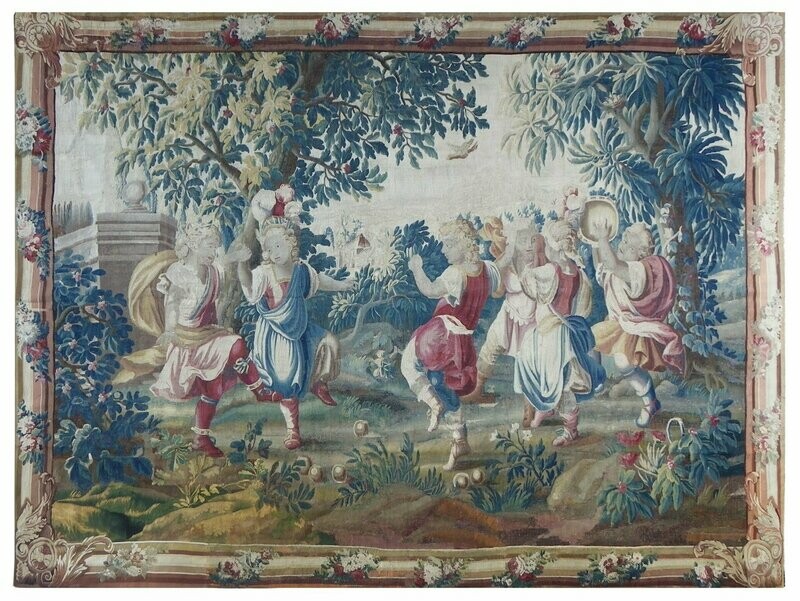 Tapestry of Manufacture Royale Aubusson - 18th century - Size:3.45LX2.58H