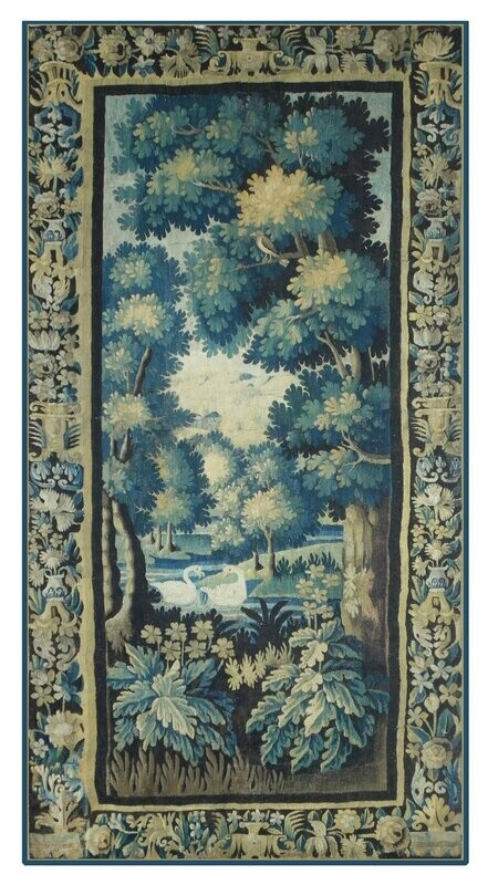 Tapisserie Aubusson - époque 18e - Dim:2.75Hx1.45L