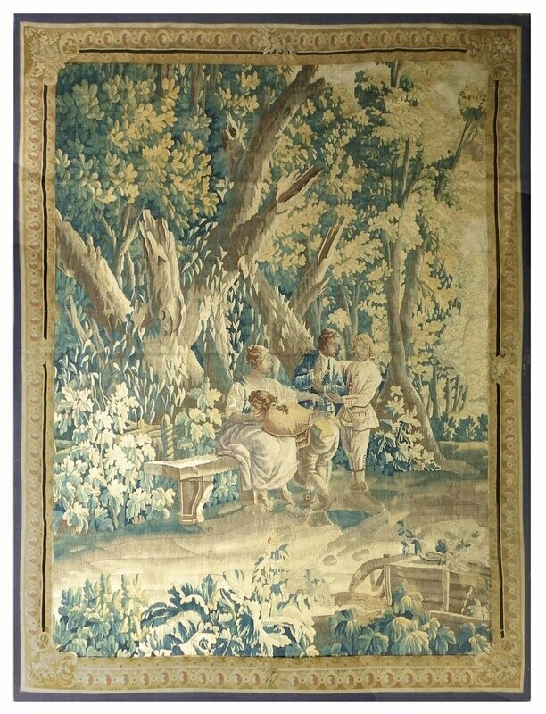 Tapisserie Aubusson - Epoque 18e - Dim:1.75Lx2.35H