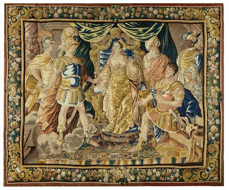 Tapisserie Aubusson - D'après Isaac Moillon - Epoque 17e - Dim:L350xH310