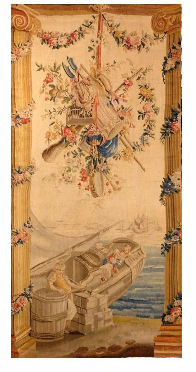 Tapisserie Aubusson - Epoque Louis XVI - Dim:2.55Hx1.00L