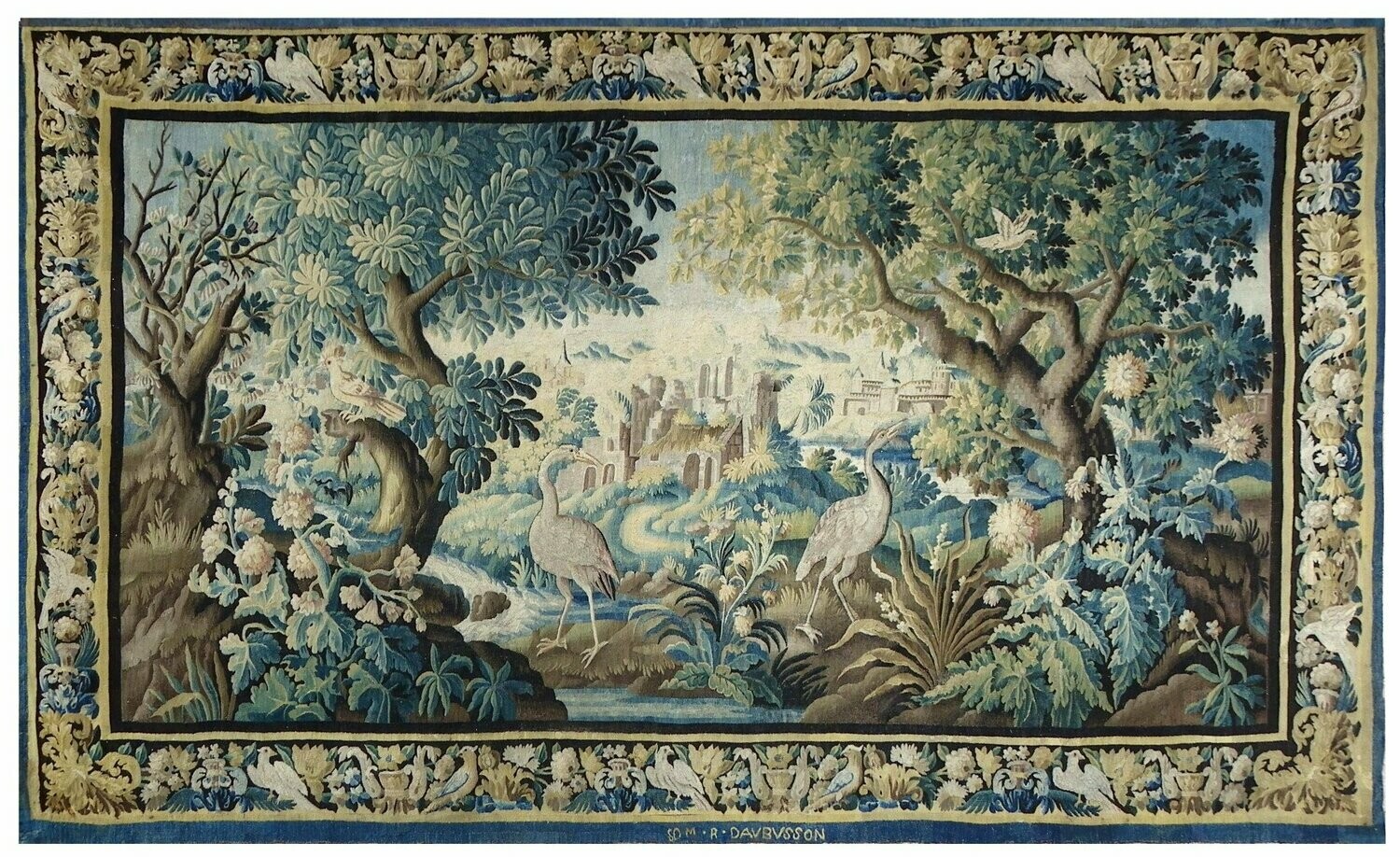 Tapisserie Manufacture Royale d'Aubusson - Epoque 17e siècle -Dim:4.40Lx2.50H