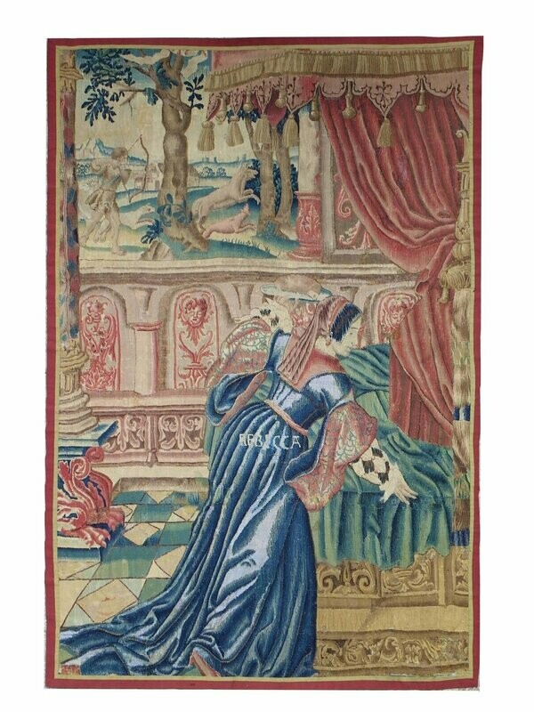 Tapisserie Flamande Tournai - Epoque 16 - Dim:175Lx250H