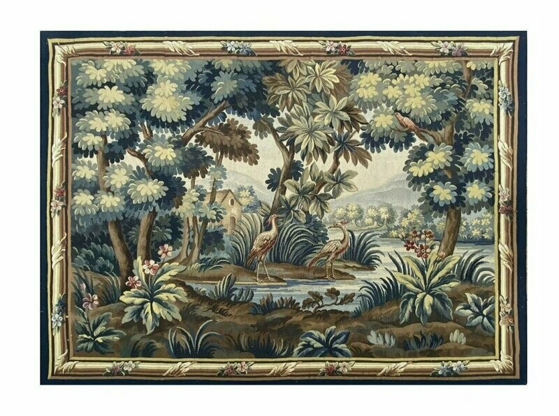 Tapisserie Verdure Aubusson - Dim:1.57Hx1.98L