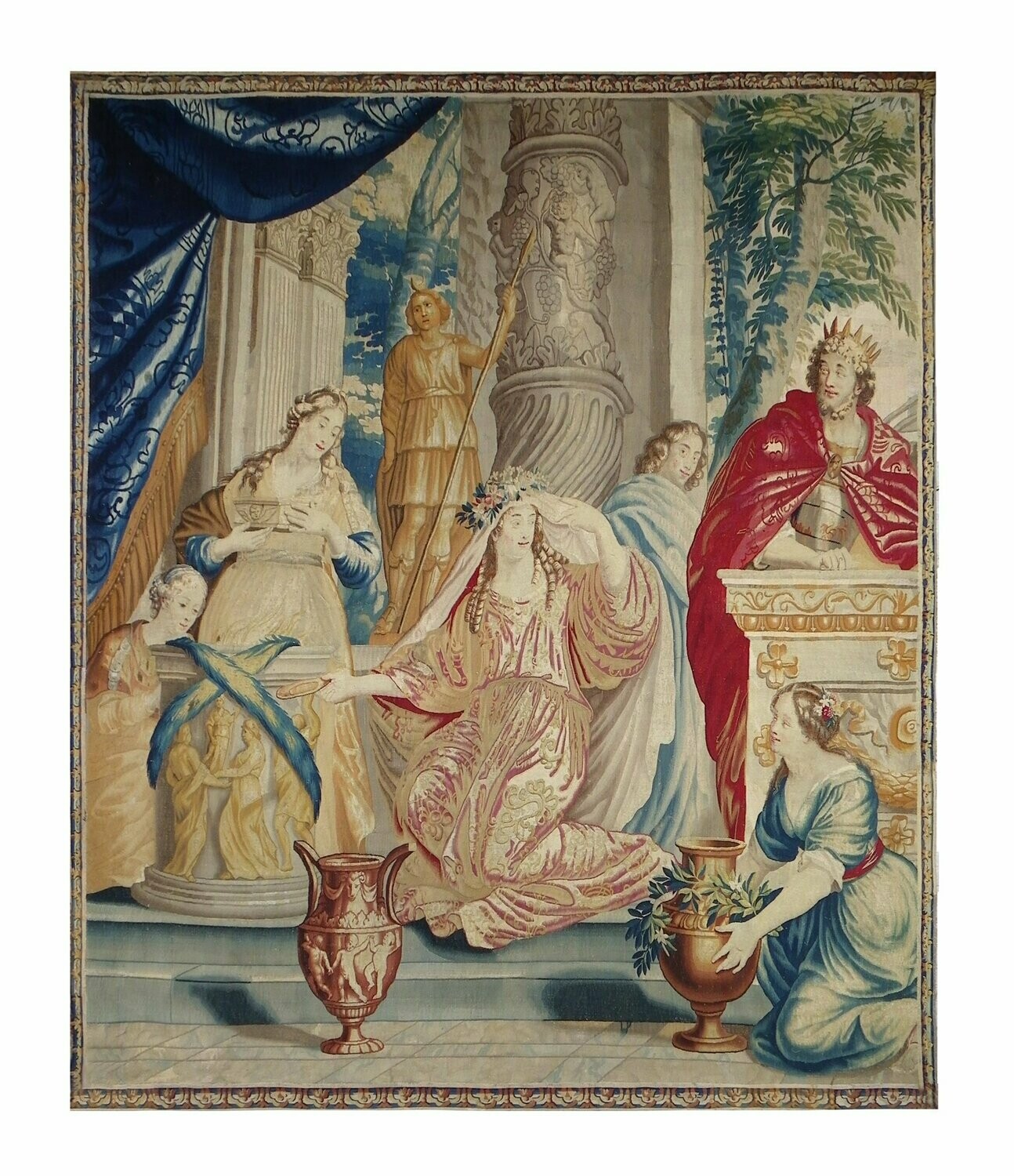 Tapisserie des Flandres-Bruxelles - Epoque 17 e  - Dim:2.65Lx3.05H