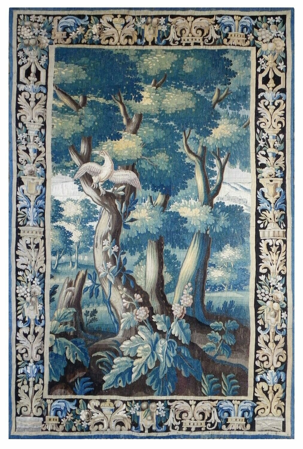 Tapisserie verdure d'Aubusson - Epoque 18e siècle - Dim: 1.80Lx2.73H