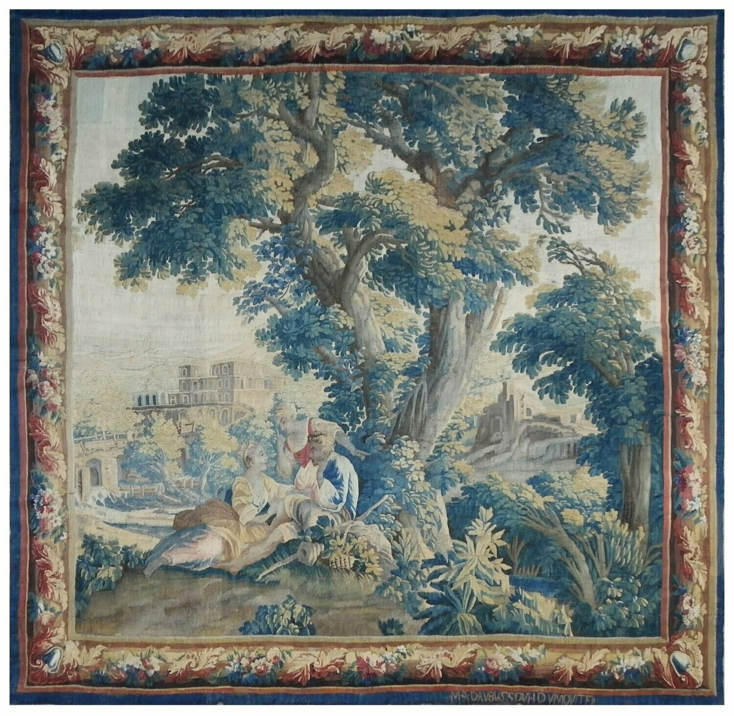 Tapestry from the Manufacture Royale d'Aubusson - 18th century - Dim:2.70Wx2.60H