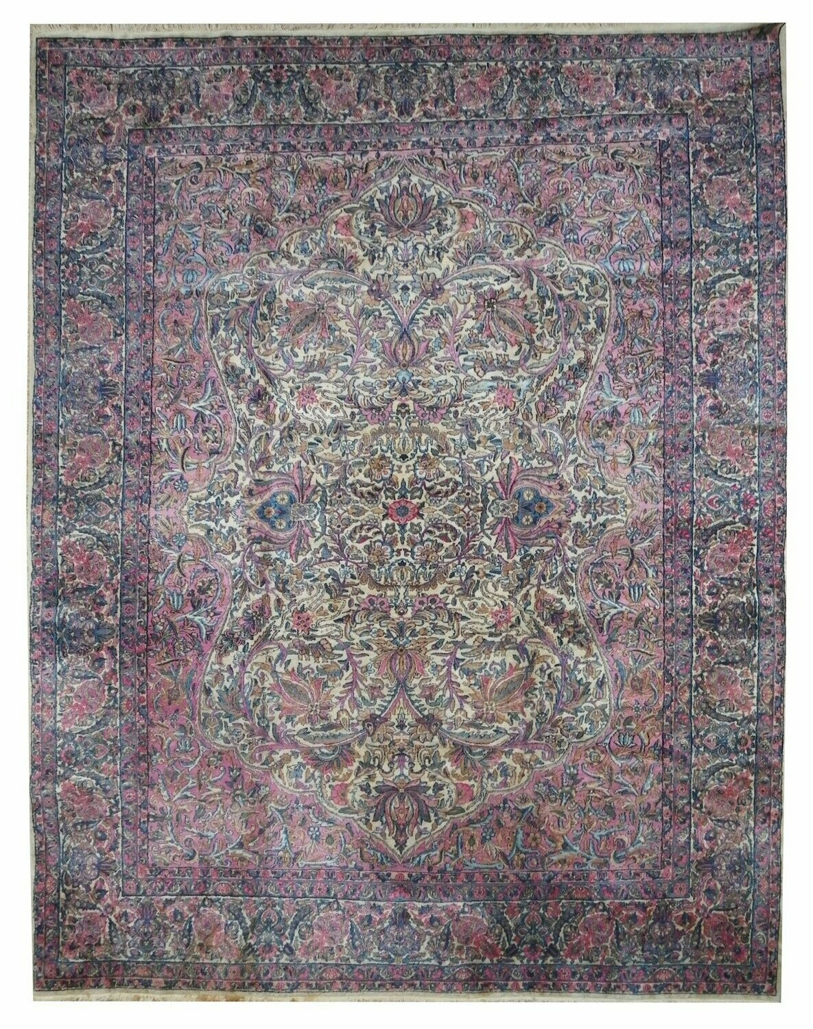 Tapis de Perse - Kirmân laver - Epoque 19e  - Dim:2.67x3.50
