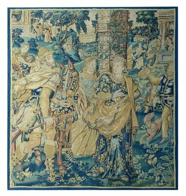 Tapisserie Flamande Audenarde - 16e siècle - Dim:1.80Lx2.05H