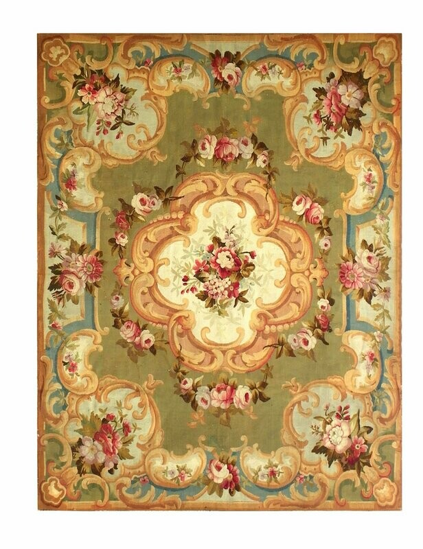 Tapis de la Savonnerie - Epoque 19e siècle - Dim:2.25x1.82