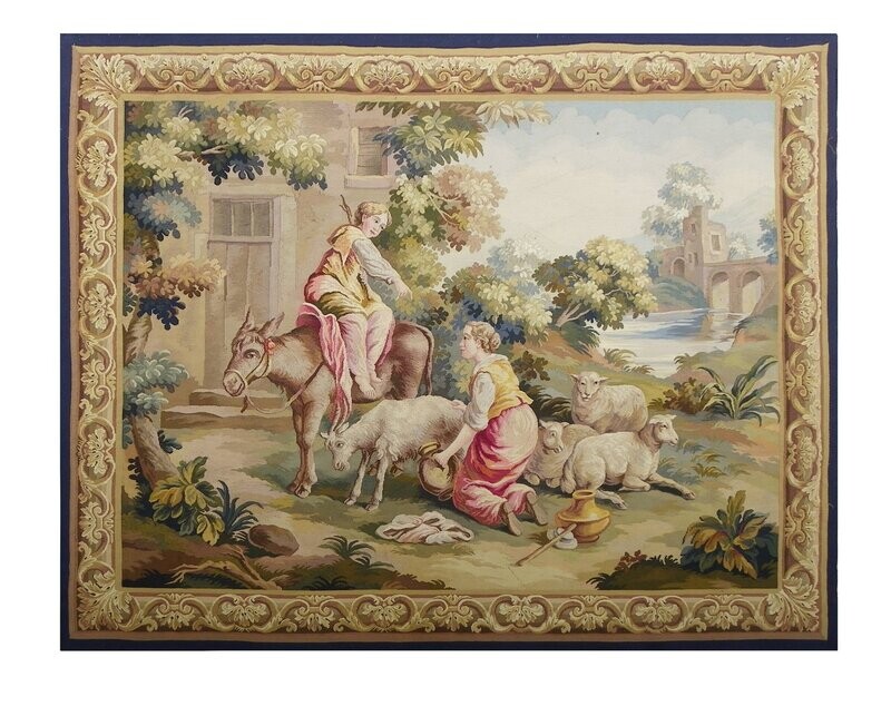Tapisserie Aubusson - époque 19e - Dim:1.88Lx1.42H