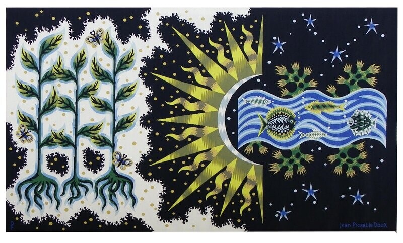 Tapisserie d'Aubusson - Jean Picart le Doux - 20e - Dim:L252xH145