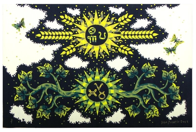 Tapisserie d'Aubusson de Jean Picart le Doux - Epoque 20e - Dim:L203xH146