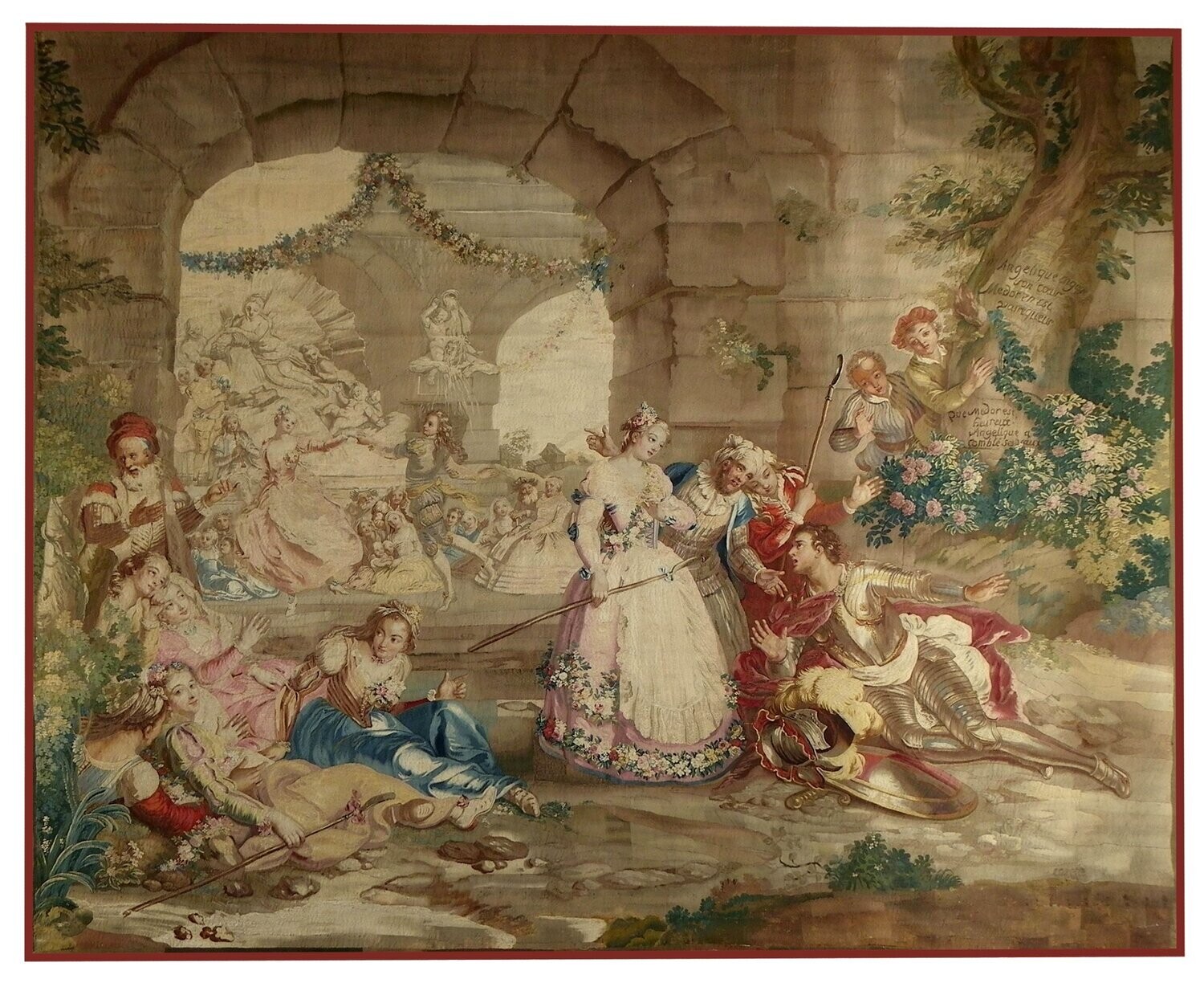 Tapisserie de la Manufacture des Gobelins - Epoque 18e - Dim:L360xH315