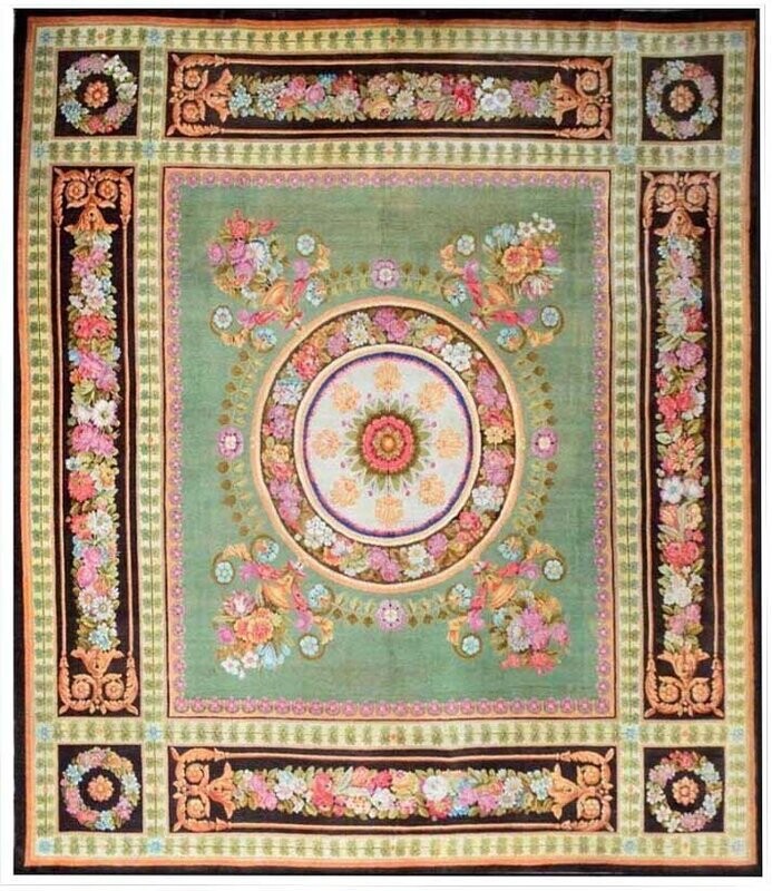 Tapis de la savonnerie - Epoque Empire - Dim:470x450