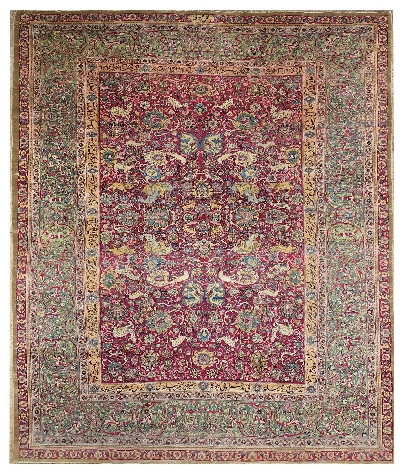 Tapis de Perse - Tabriz - Epoque 19e siècle - Dim:391x305