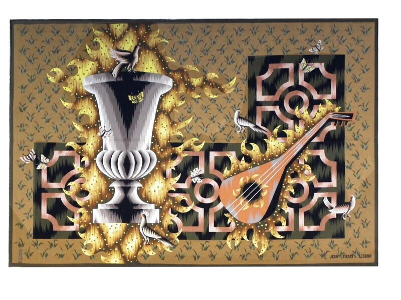 Tapisserie Aubusson de Jean Picart Le Doux - Epoque 20e - Dim:L280xH196