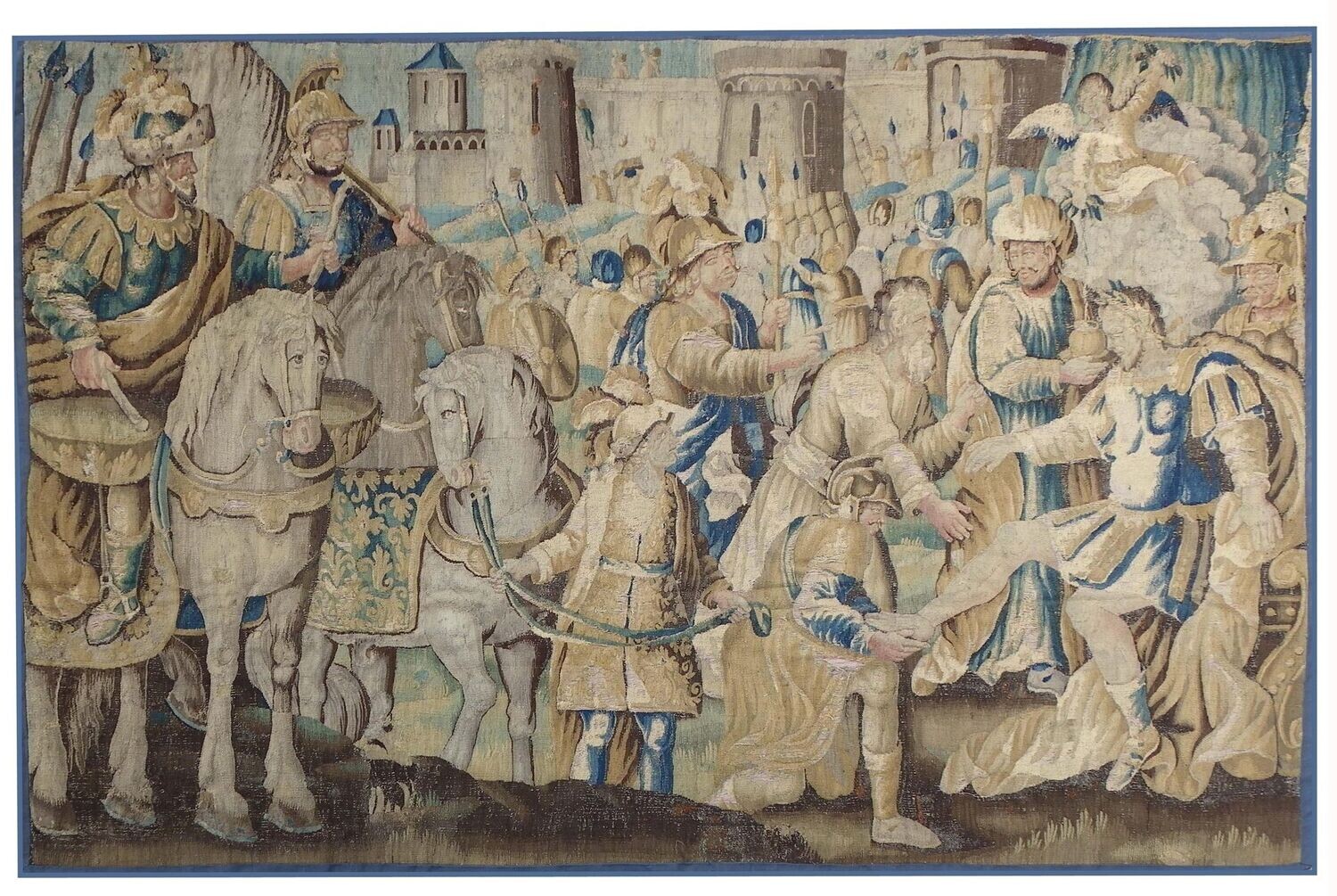 Tapisseriez Aubusson - Victoire d'Alexandre - Epoque 17e siècle - Dim:L400xH250