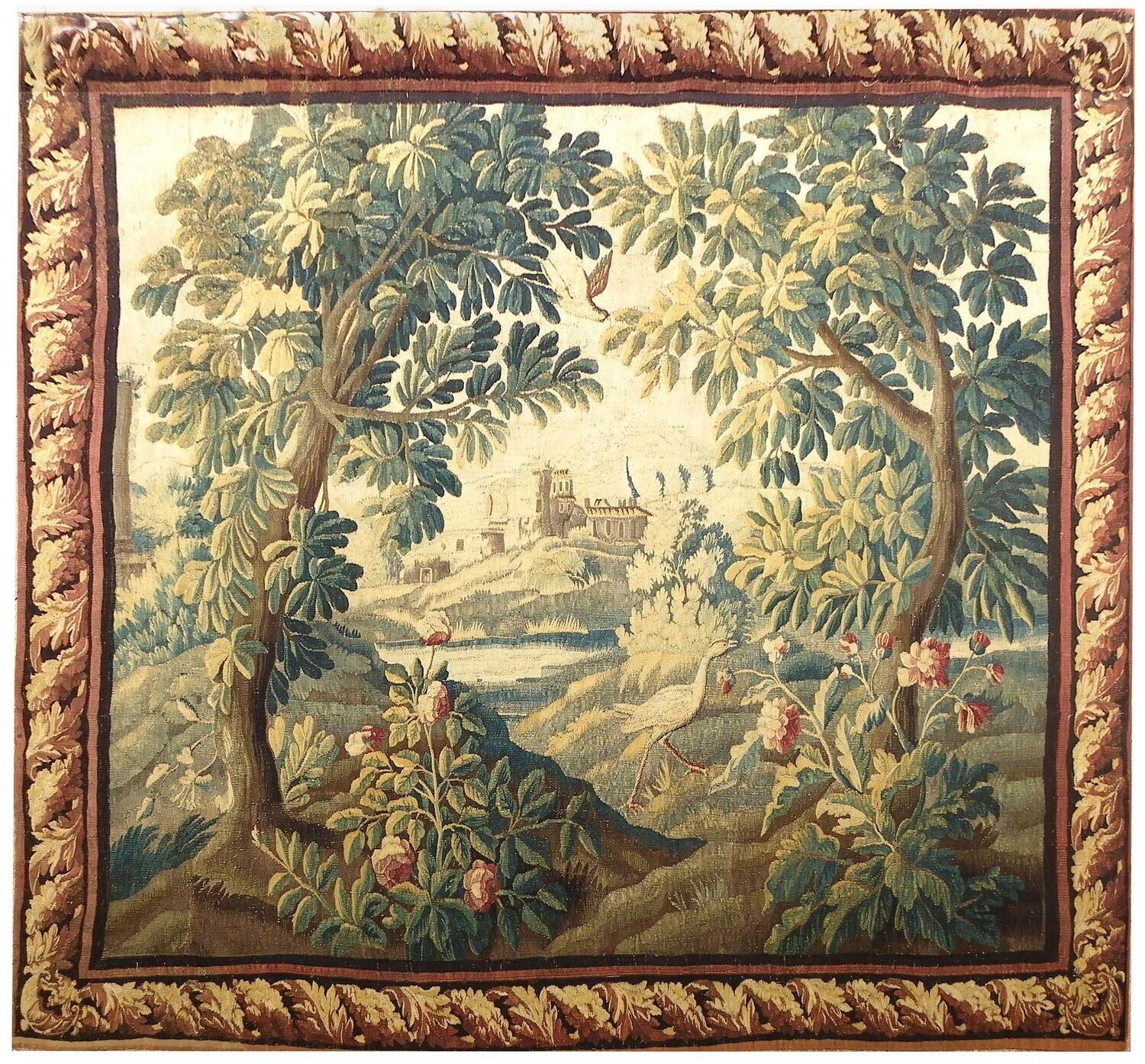 Tapisserie Aubusson verdure - époque 18e - Dim:L251xH227