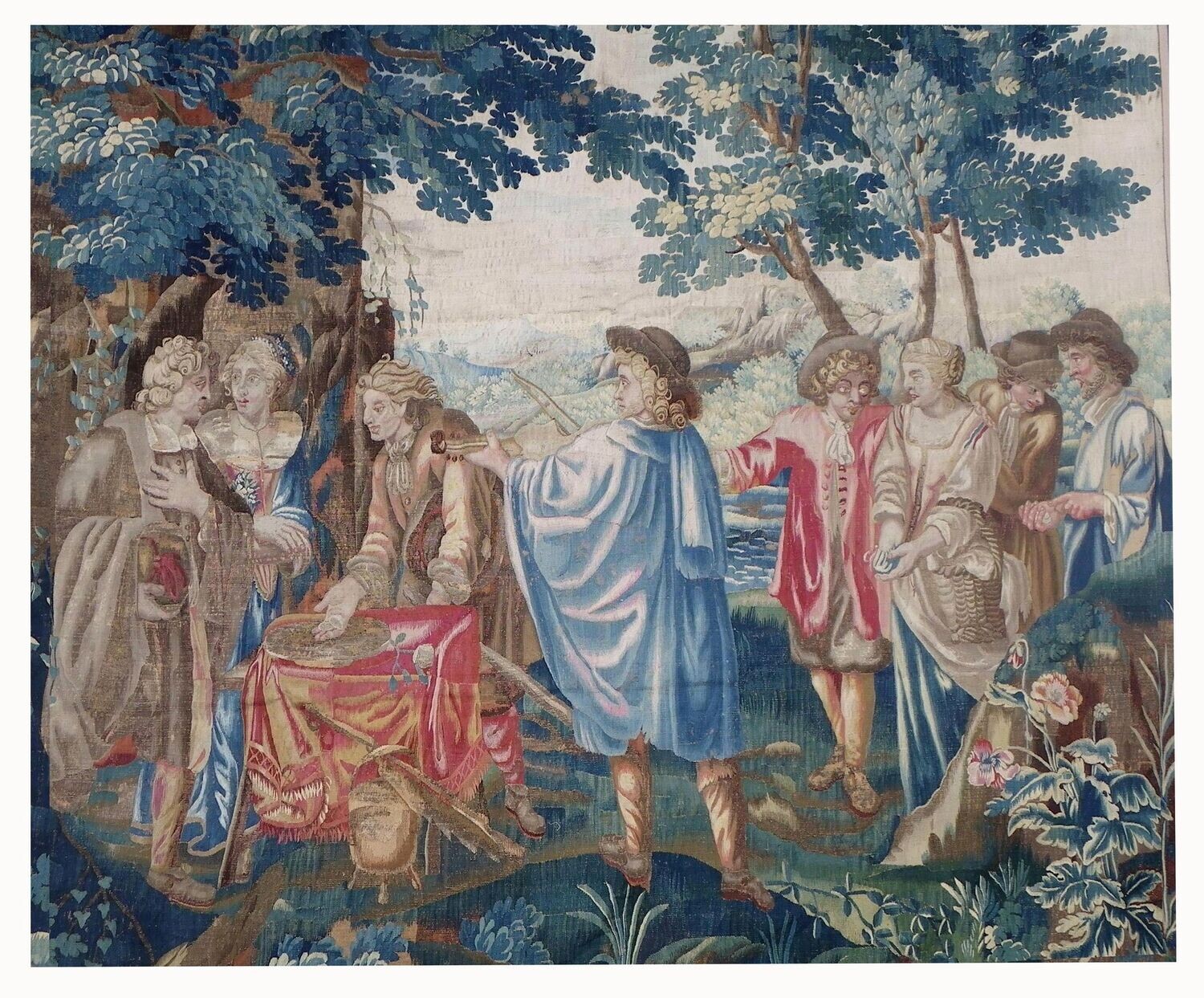 Tapisserie Aubusson - Epoque  début 18e siècle - Dim:H232xL265