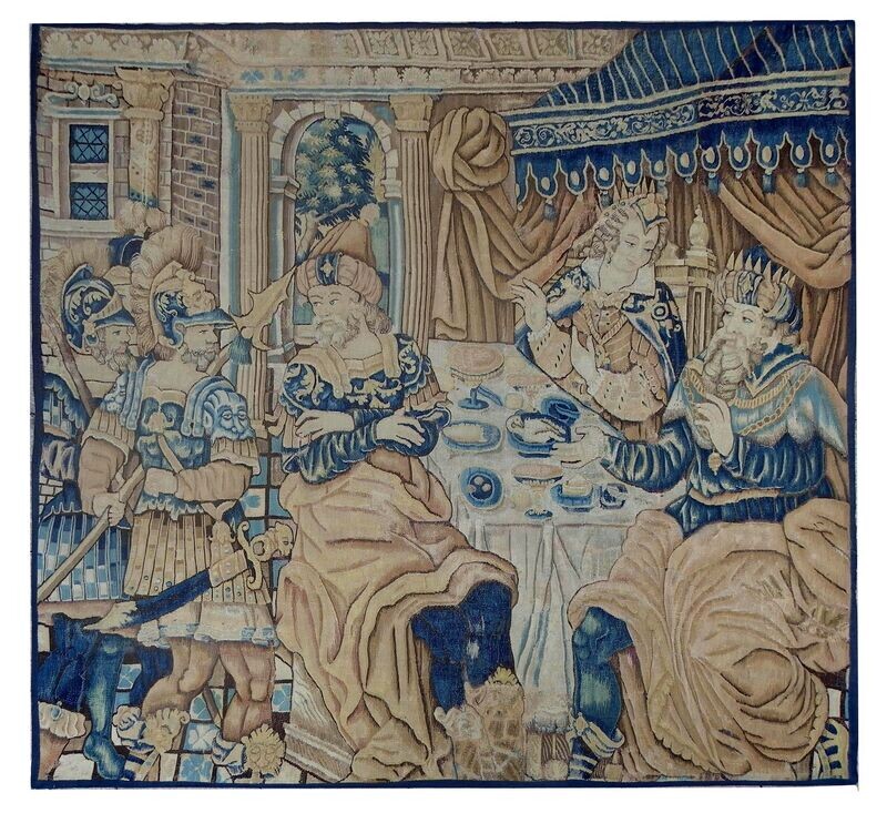 Tapisserie Aubusson Epoque 16e siècle - Dim: L230xH220