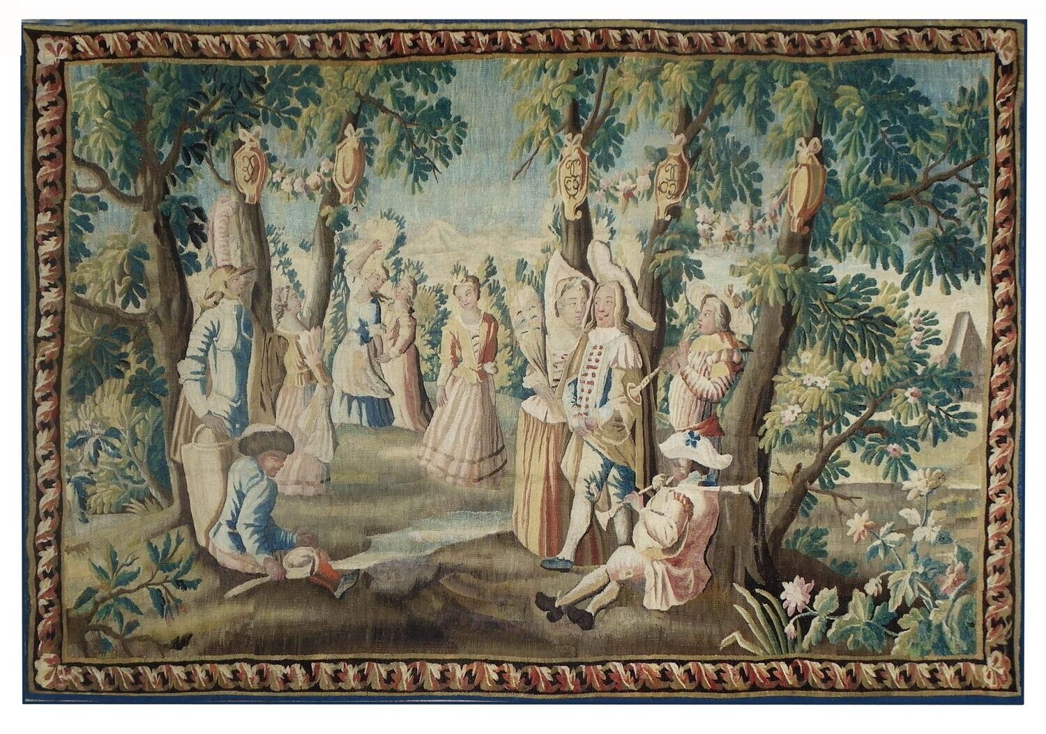 Tapisserie Manufacture Royale d' Aubusson - Epoque 18e siècle- Dim:H270x330L