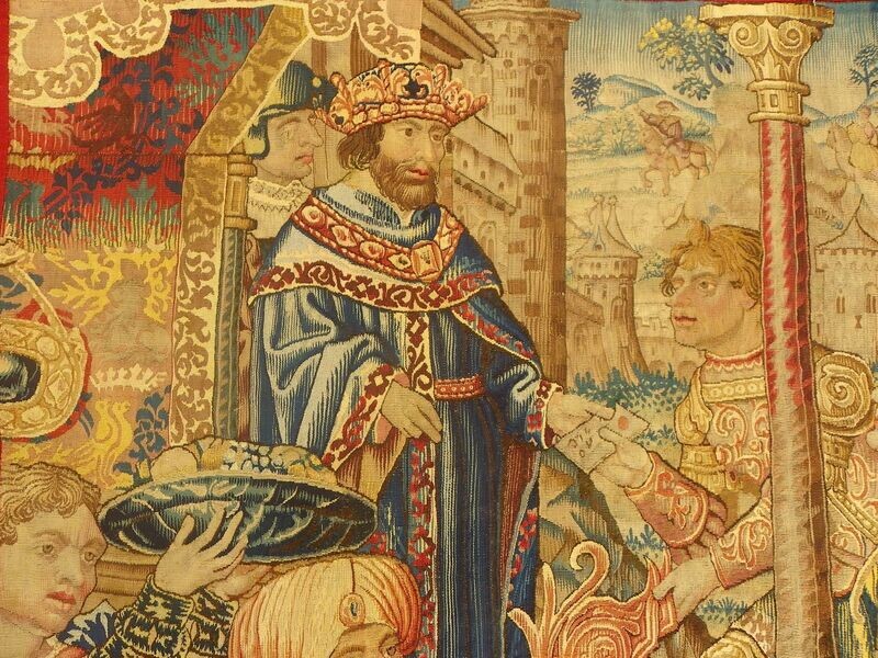 Tapisserie Flamande, Bruxelles - Epoque début 16e - Dim:H248x118L