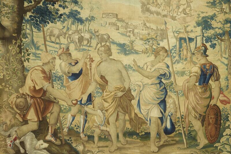 Tapisserie de Bruxelles, Epoque 16e siècle - Dim:L420x260H