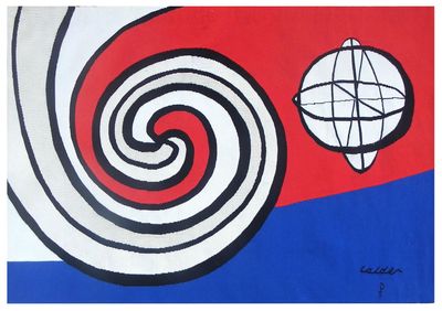 Tapisserie Aubusson- Alexander Calder - Epoque 20e siècle - Dim:L150x103H