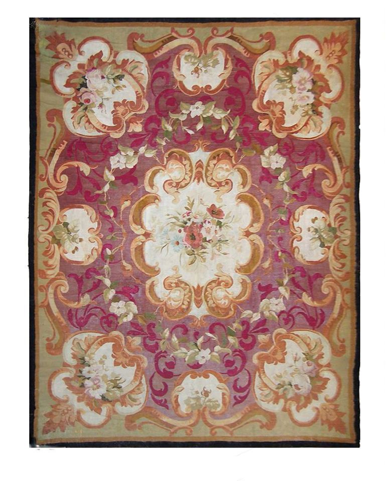 Tapis d'Aubusson - Epoque 19e siècle - Dim:300x360