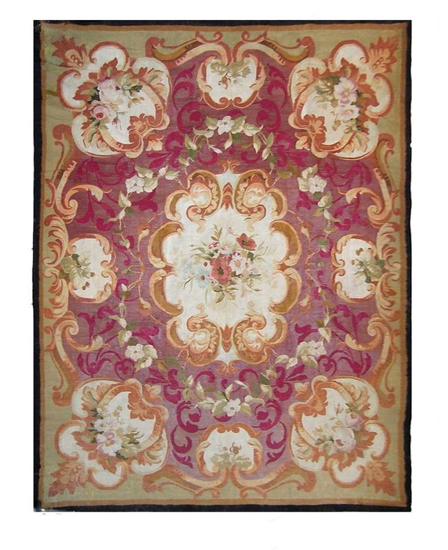 Tapis d'Aubusson - Epoque 19e siècle - Dim:300x360