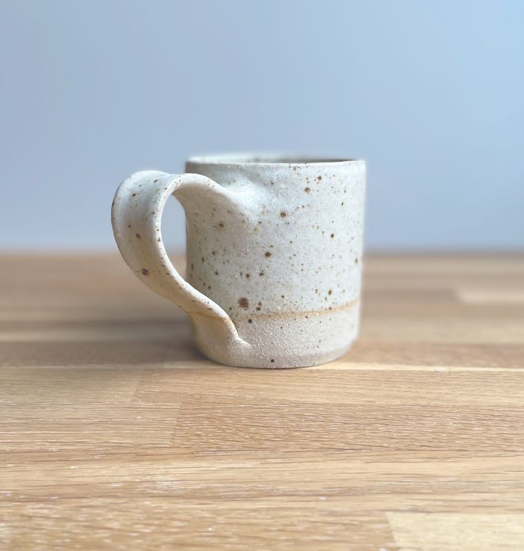 White Flecked Coffee Mug