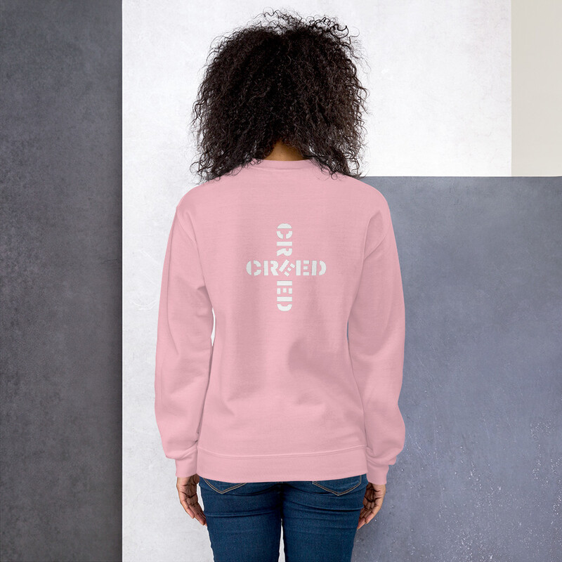 CREED Back print Sweatshirt(Light Pink&amp; Maroon)