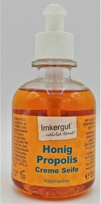 Honig Propolis Creme Seife im praktischen Spender 250 ml / Art.-Nr. 650538