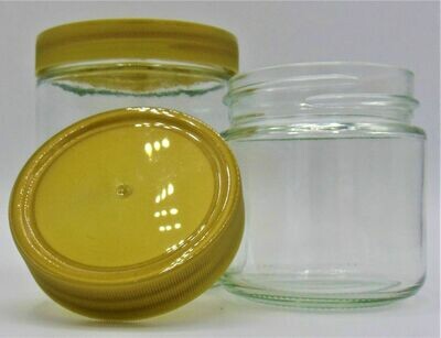 Honigglas mit Kunststoffdeckel 250g / 411790