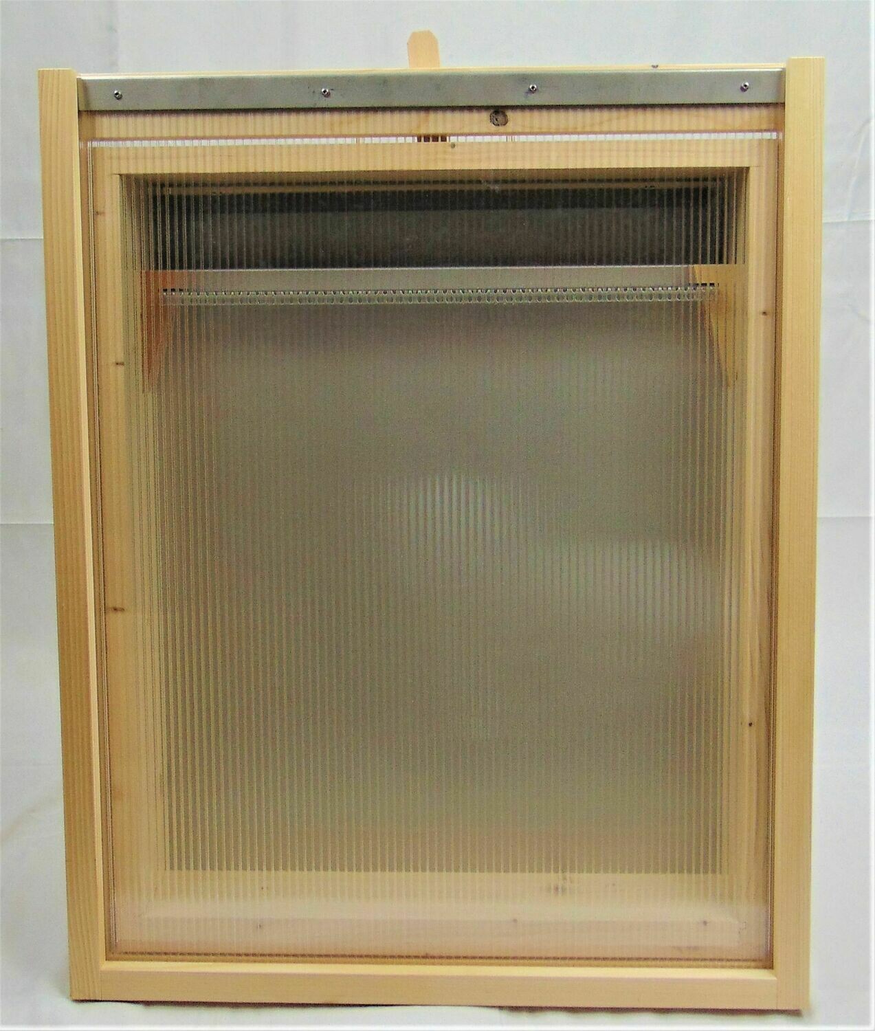Sonnenwachsschmelzer aus Holz und Edelstahl / Art.-Nr. 444081