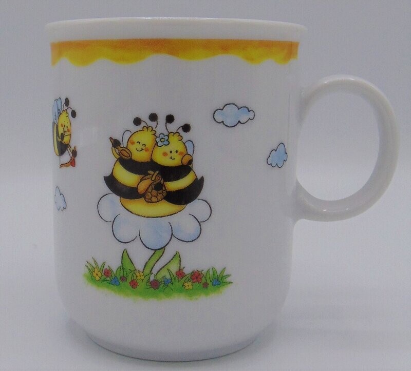 Porzellanbecher mit Bienenmotiv Seltmann Weiden Porzellanbecher mit Bienenmotiv Seltmann Weiden
