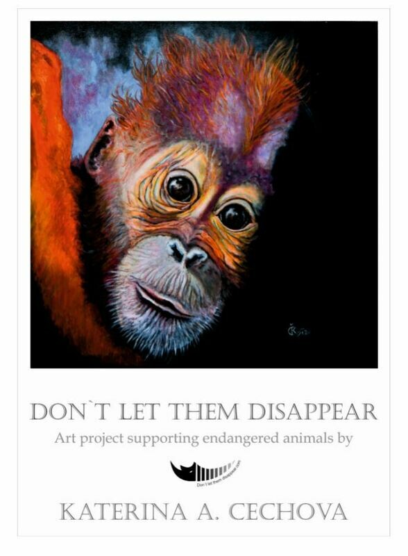 Plakat ORANGUTAN BABY, Begrænset udgave 1-100, 50x70cm