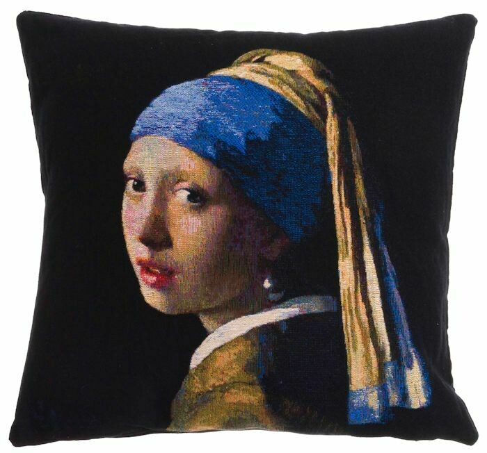 Gobelin pude GIRL WITH THE PEARL, 45x45cm