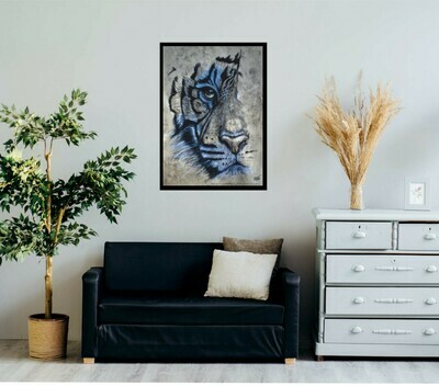 Plakat EYE OF A TIGER, 50x70cm, signed