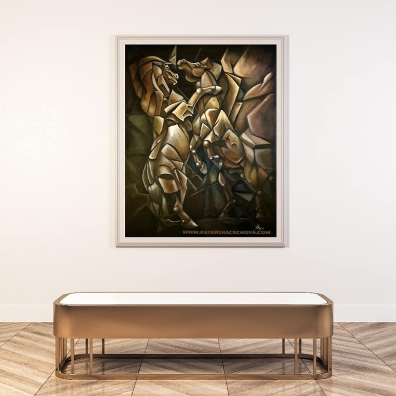 IT&#39;S ALL ABOUT THE GIRL  - KUNSTPRINT 90X70CM - med certificate