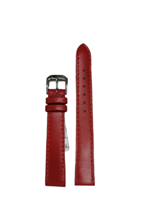Original Gübelin Uhrenband, Boxcalf Leder, Flammenrot, 14 mm Breite