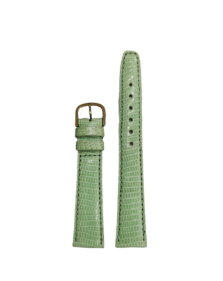 Original Gübelin Uhrenband, Eidechse, Hellgrün, 18 mm Breite