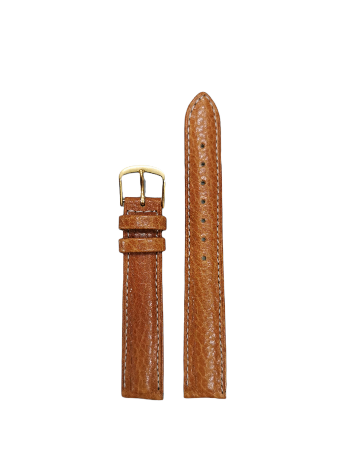 Original Gübelin Uhrenband, Karibu (Rentier) Leder, Hellbraun, 16 mm Breite