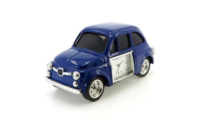 Miniatur-Uhr Quartz Fiat blau